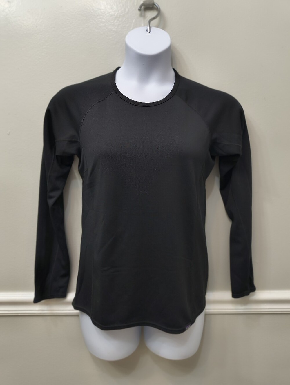 Patagonia Womens Capilene Midweight Base Layer Long-sleeve Tee Black M Medium